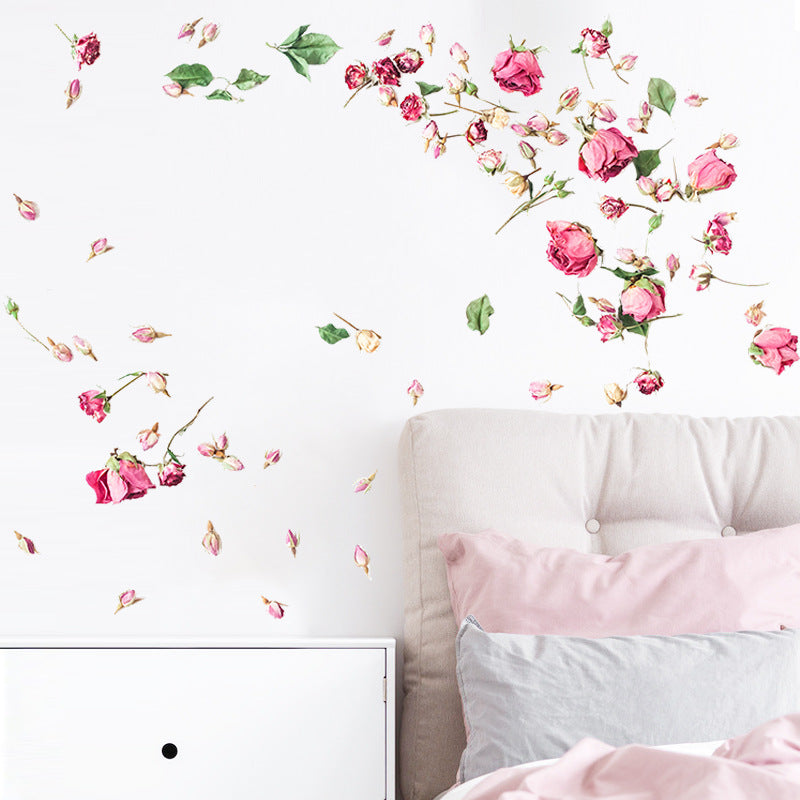 Adesivo murale rose secche