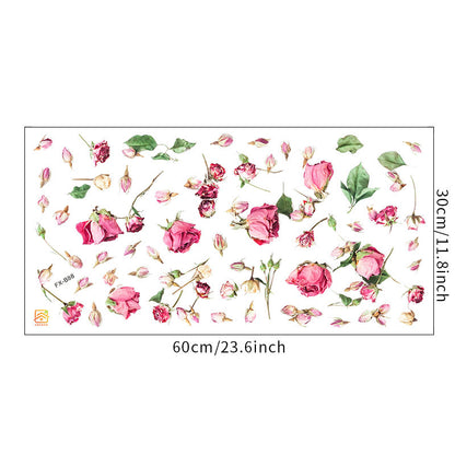 Adesivo murale rose secche