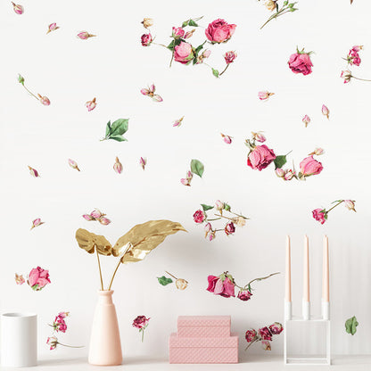 Adesivo murale rose secche