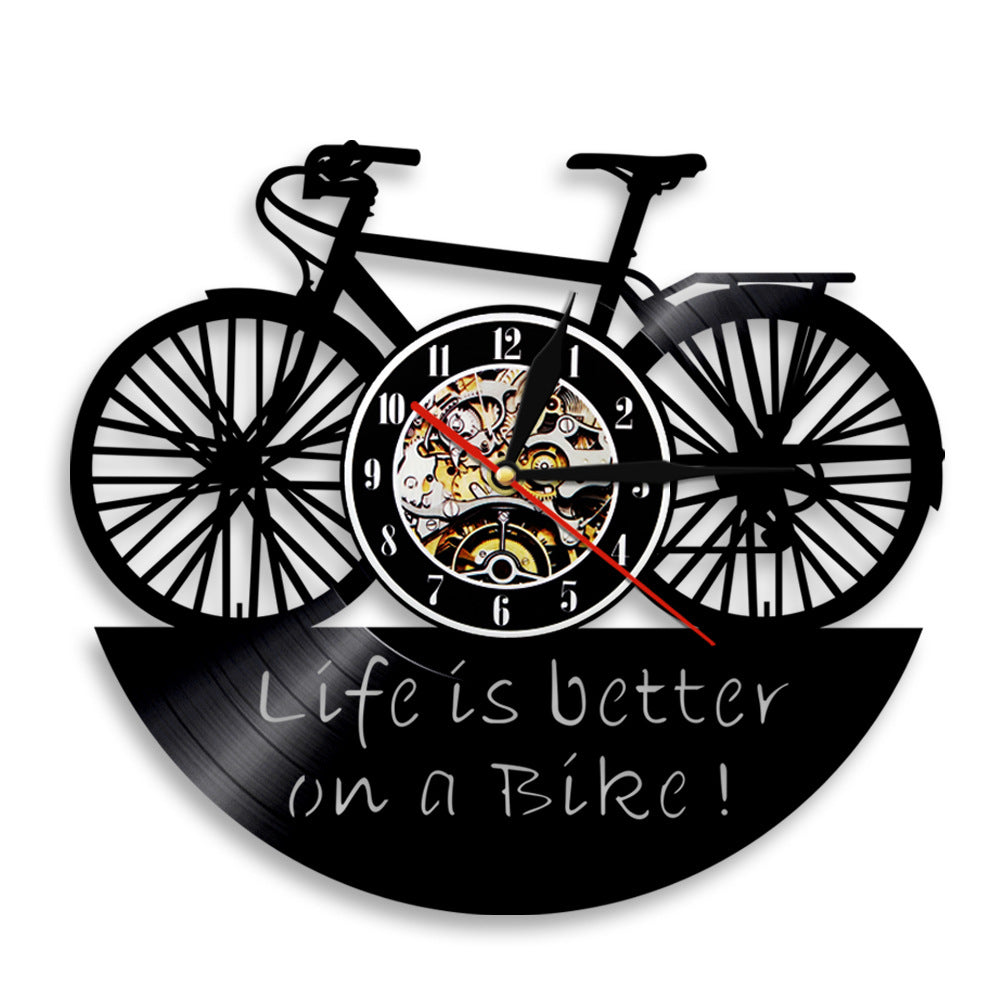 Orologio da parete Biciclette intorno bordo