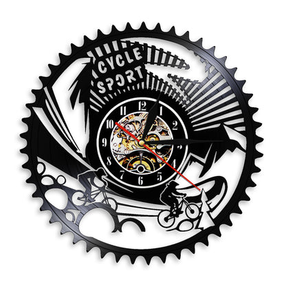 Orologio da parete Biciclette intorno bordo
