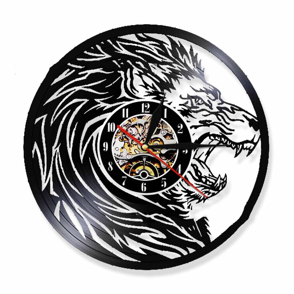 Orologio da parete Drago blu LED
