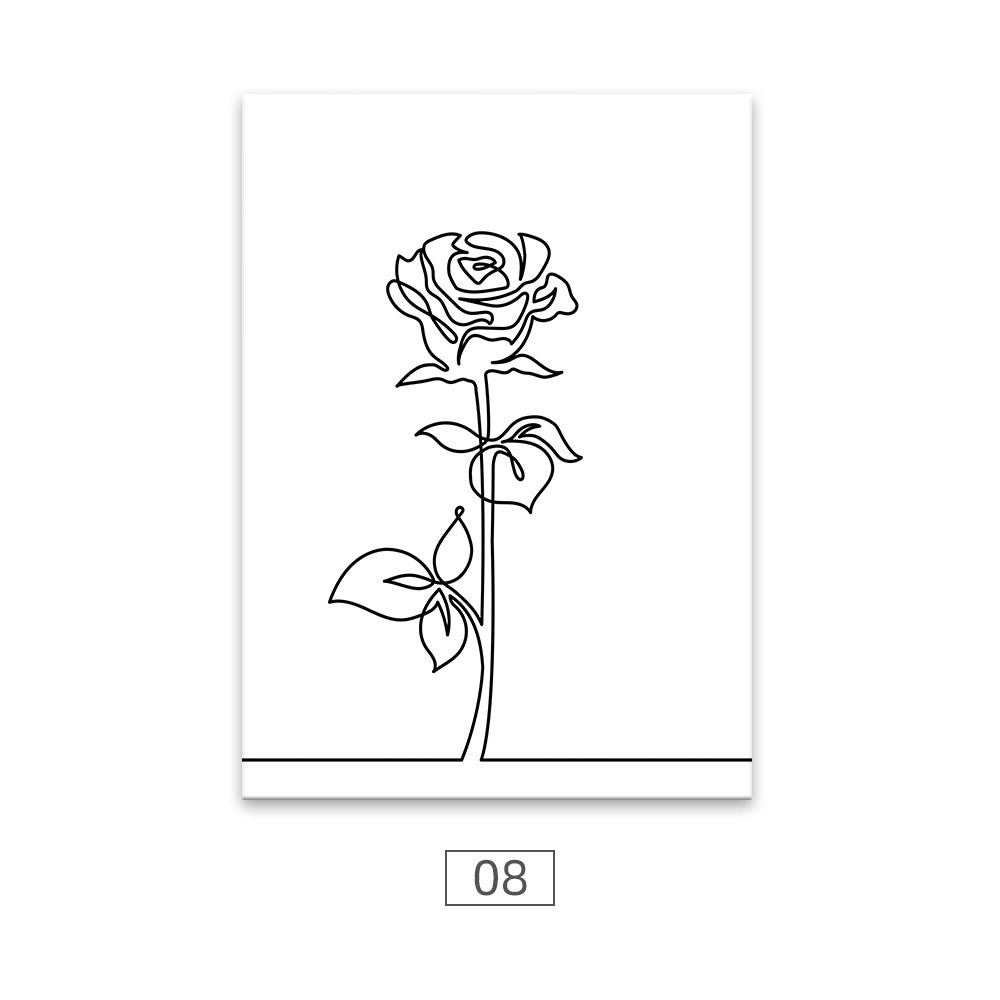 Quadro donna minimale