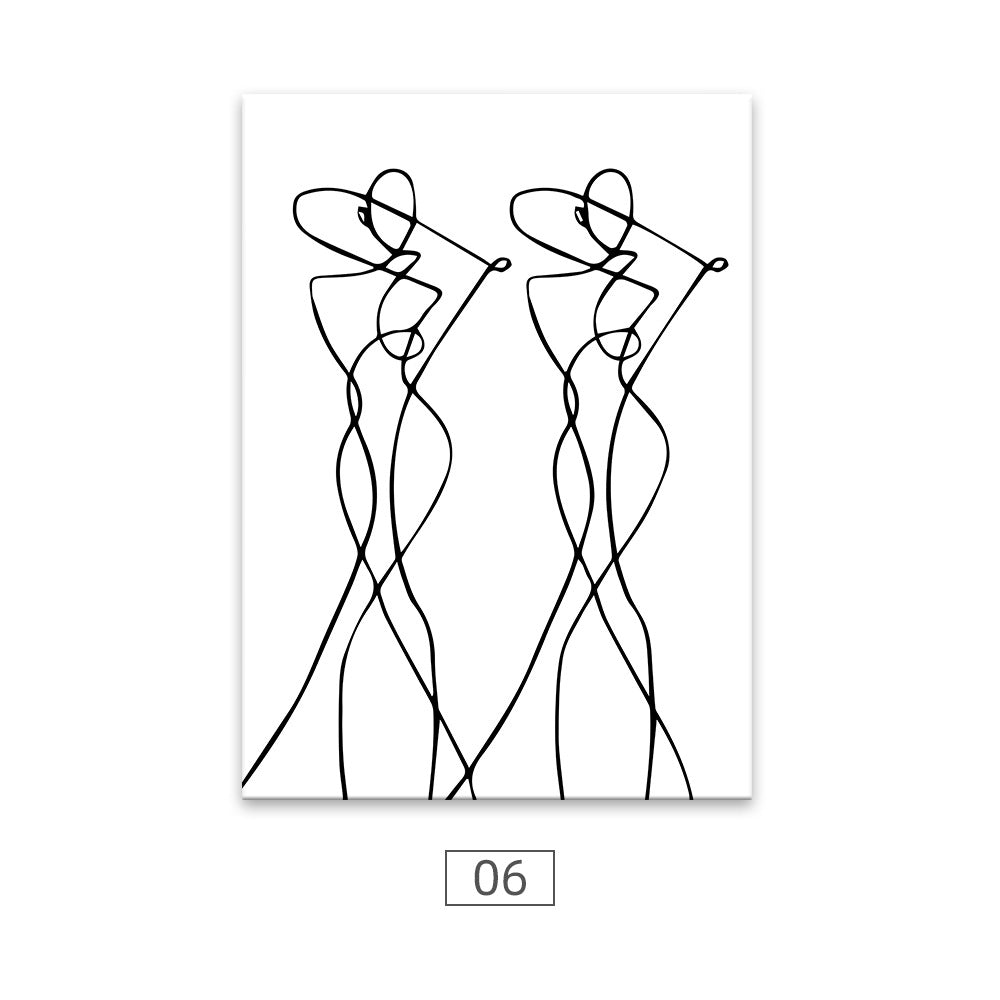 Quadro donna minimale