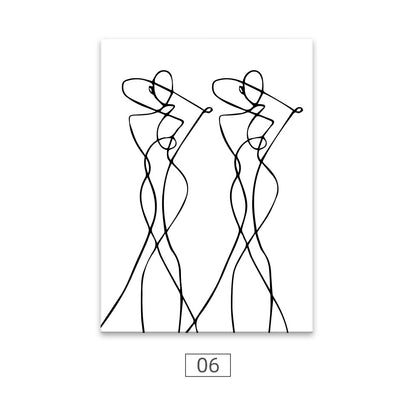 Quadro donna minimale