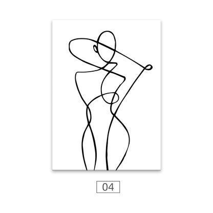 Quadro donna minimale