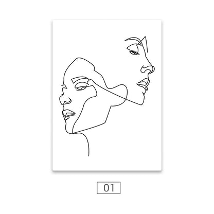 Quadro donna minimale