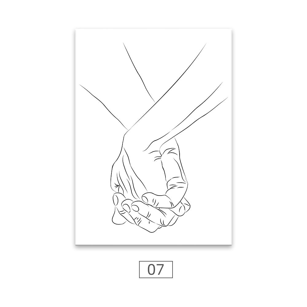 Quadro donna minimale