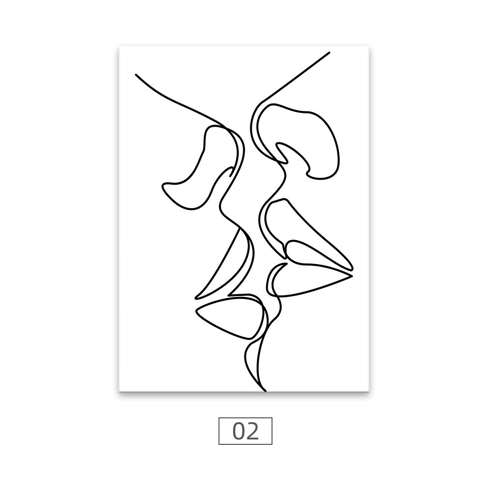 Quadro donna minimale