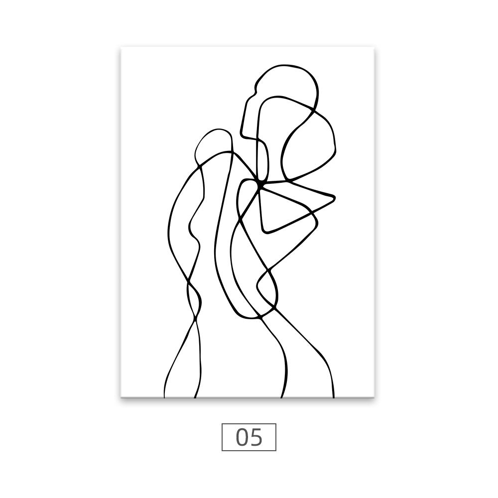 Quadro donna minimale
