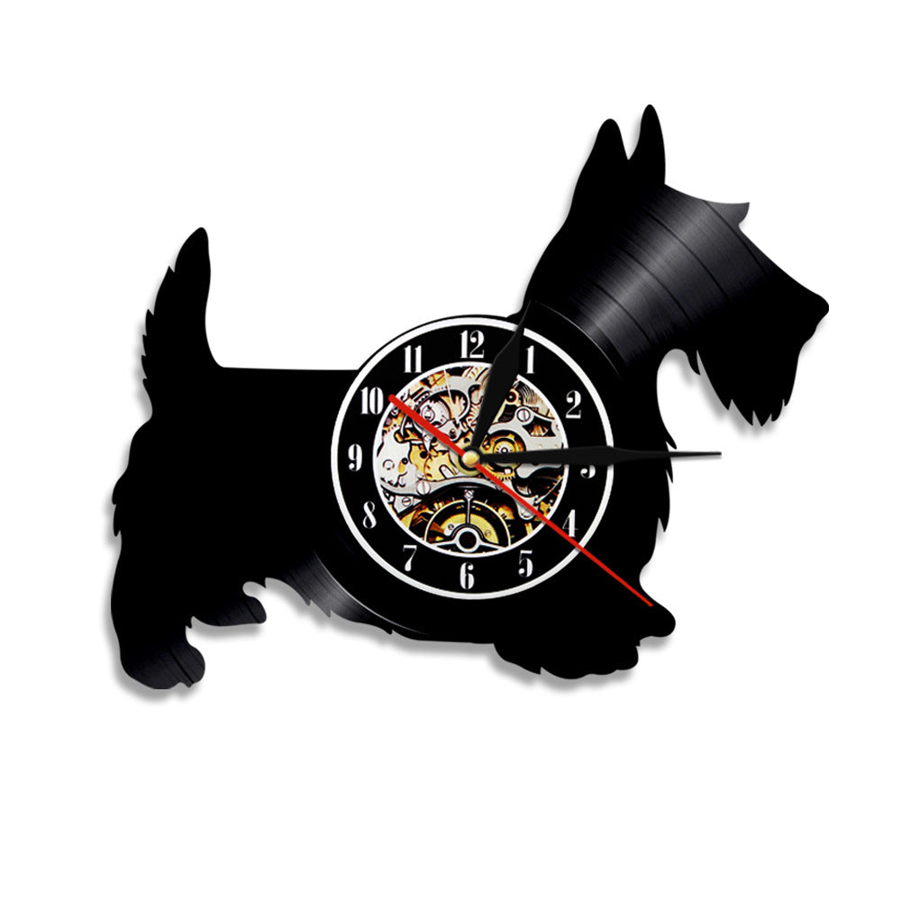Orologio da parete Cane con orologio