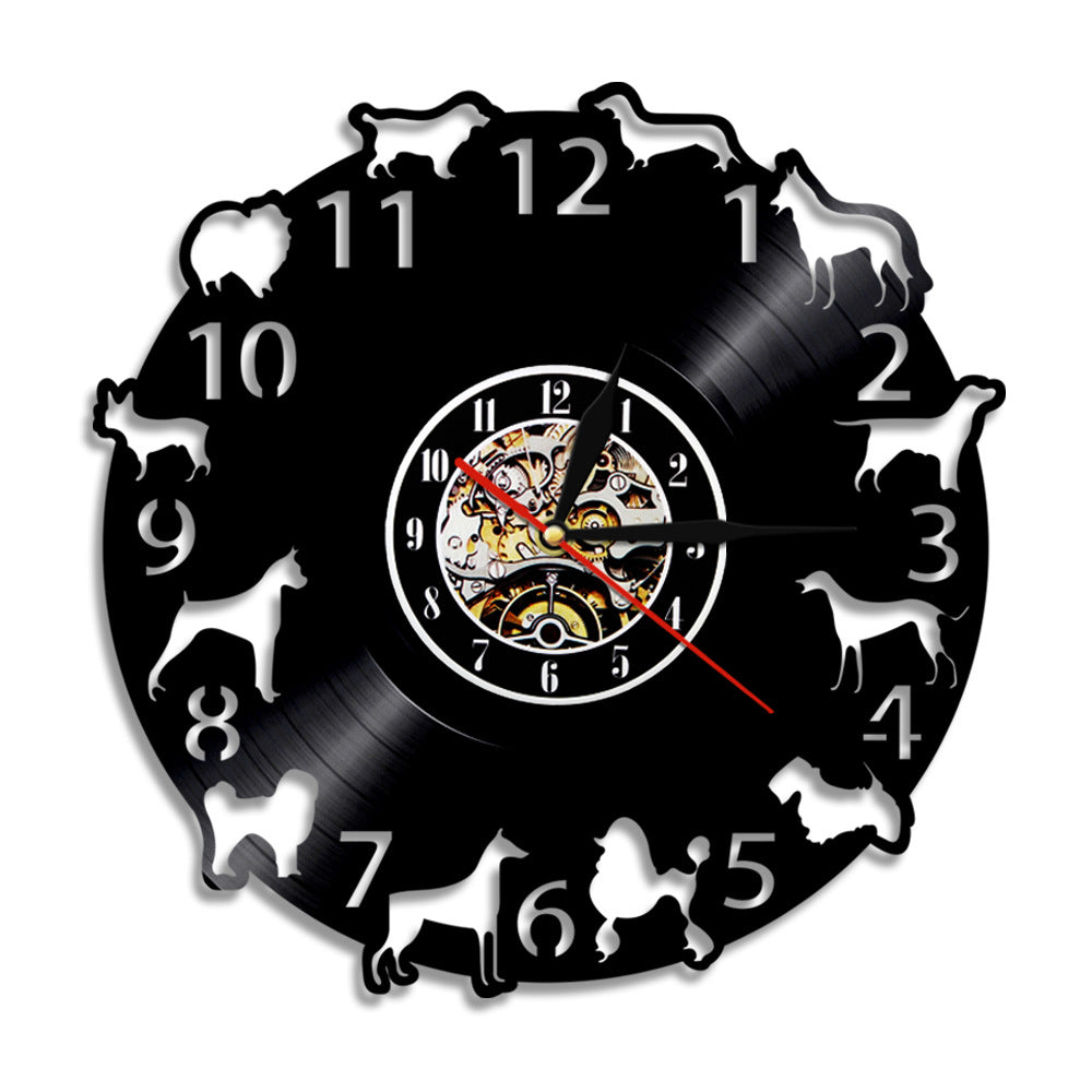 Orologio da parete Cane con orologio