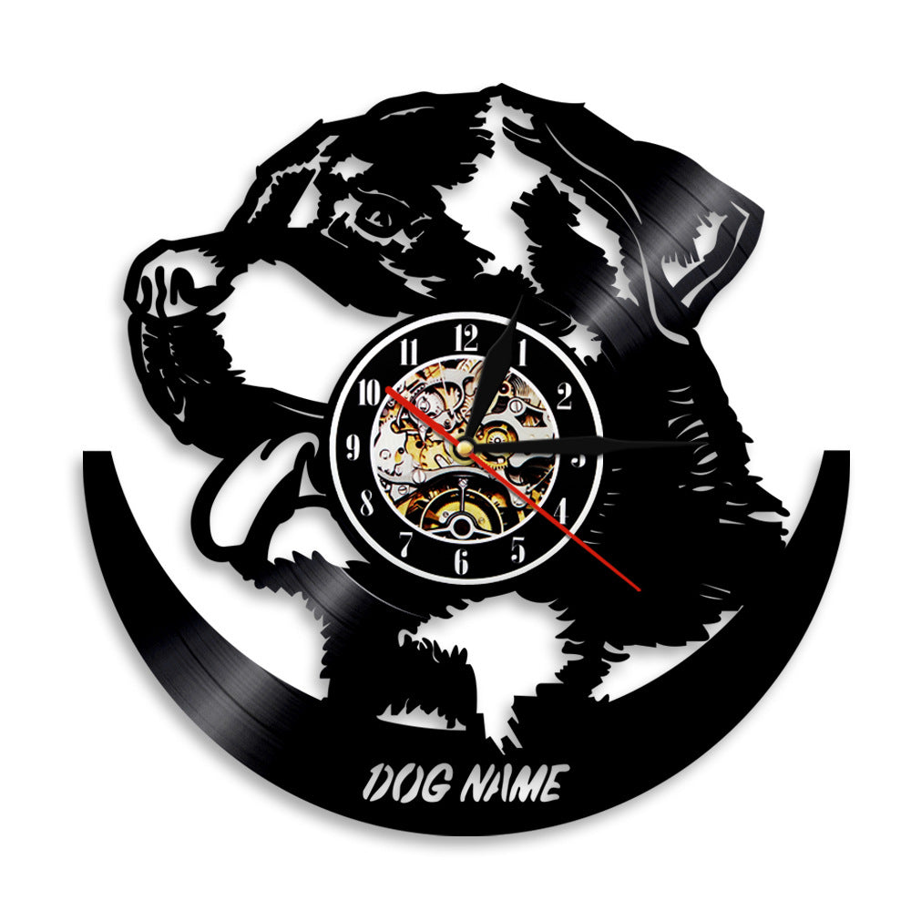 Orologio da parete Cane con orologio