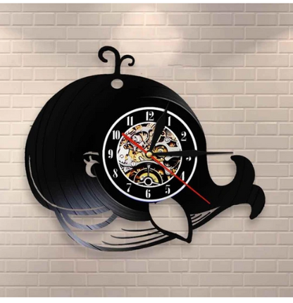 Orologio da parete Balena con orologio