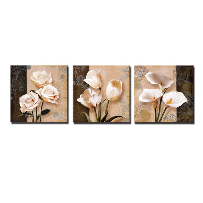 Trittico fiori classici
