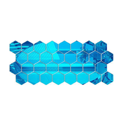 Adesivo murale Mosaico di specchi esagonali