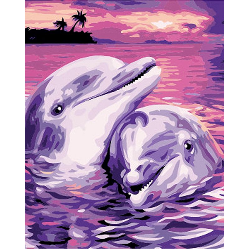 Quadro paesaggio e animali