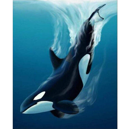 Quadro balena e delfino