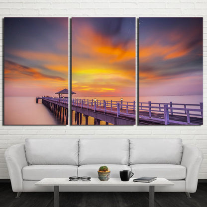 Trittico tramonto