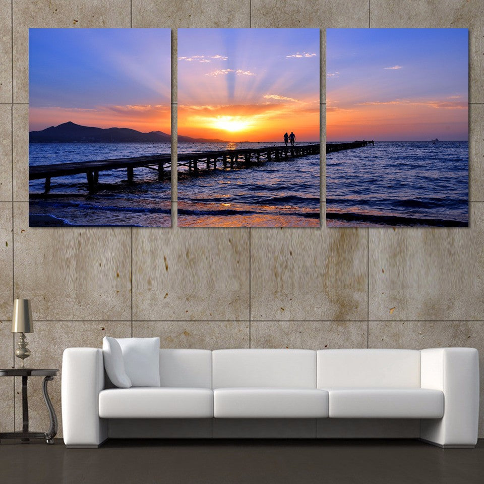 Trittico tramonto