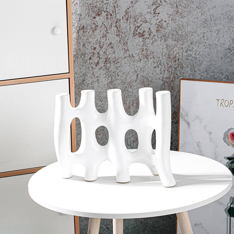 Vaso in ceramica astratto