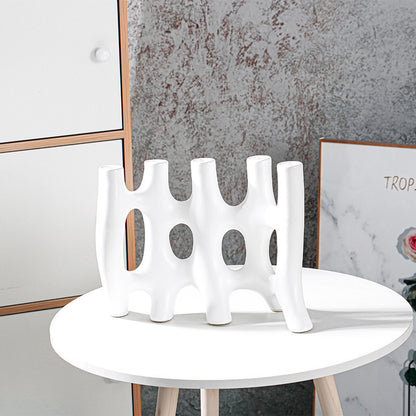 Vaso in ceramica astratto