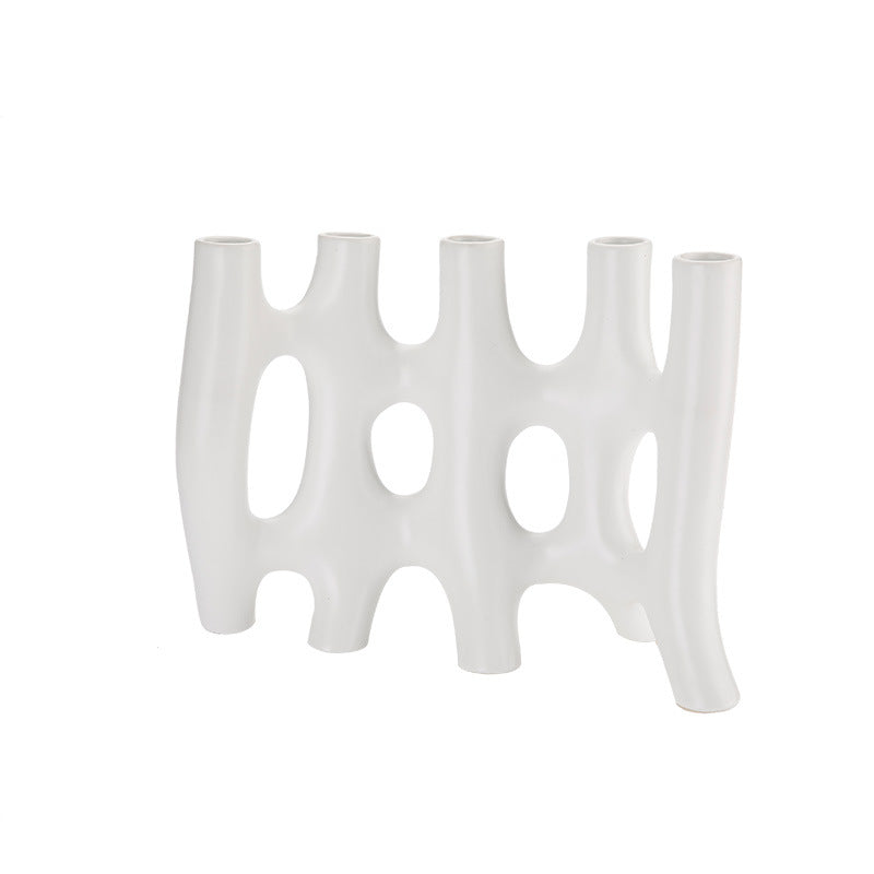 Vaso in ceramica astratto