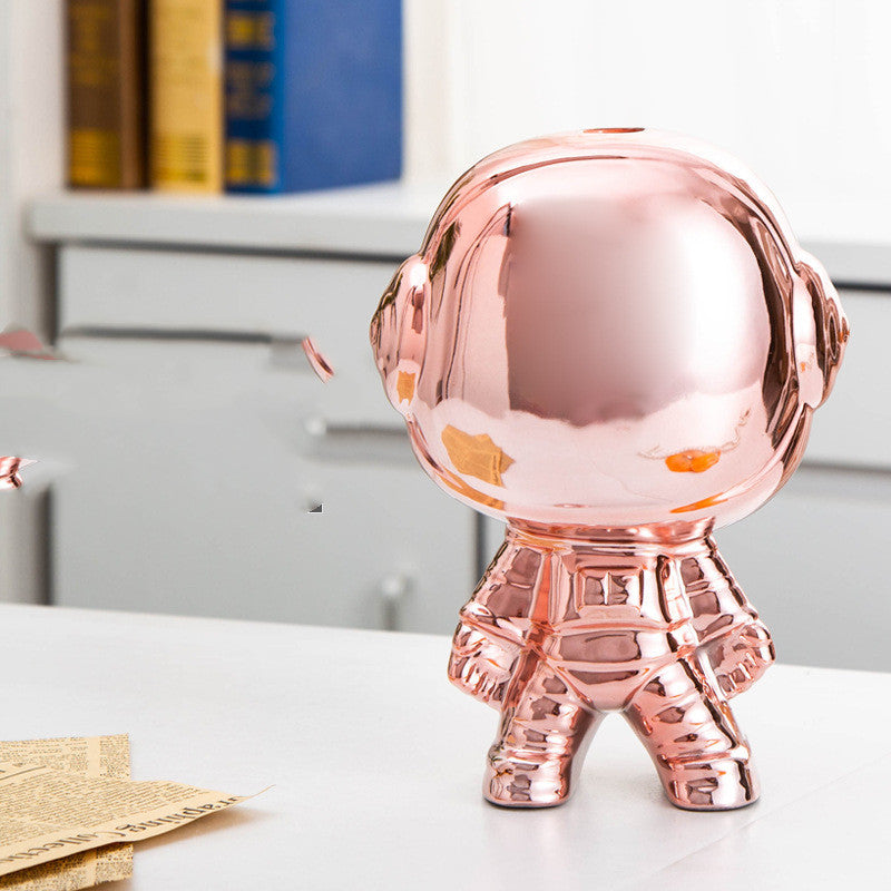 Scultura Astronauta Ceramica