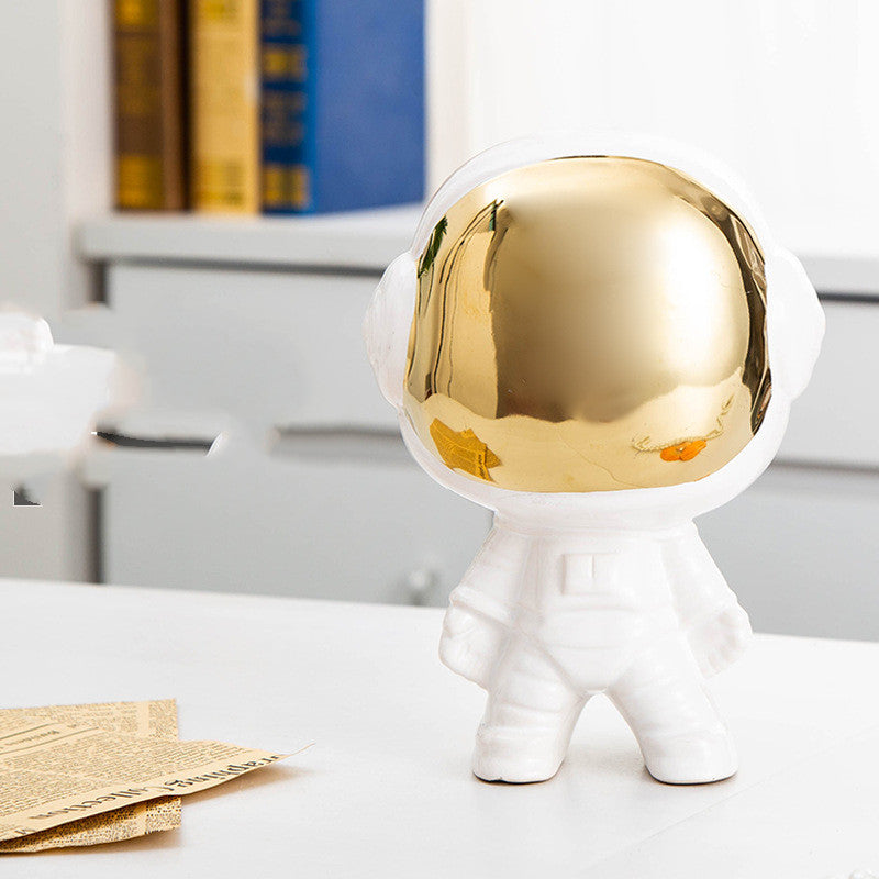 Scultura Astronauta Ceramica