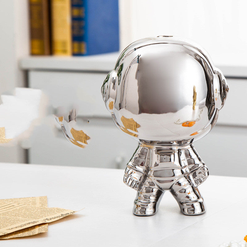 Scultura Astronauta Ceramica