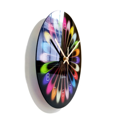 Orologio da parete Spirale arcobaleno colorata
