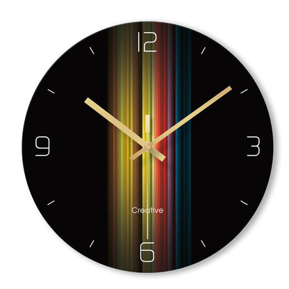 Orologio da parete Spirale arcobaleno colorata