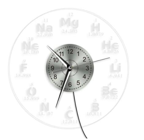 Orologio da parete Tavola periodica elementi