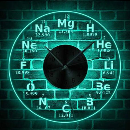 Orologio da parete Tavola periodica elementi