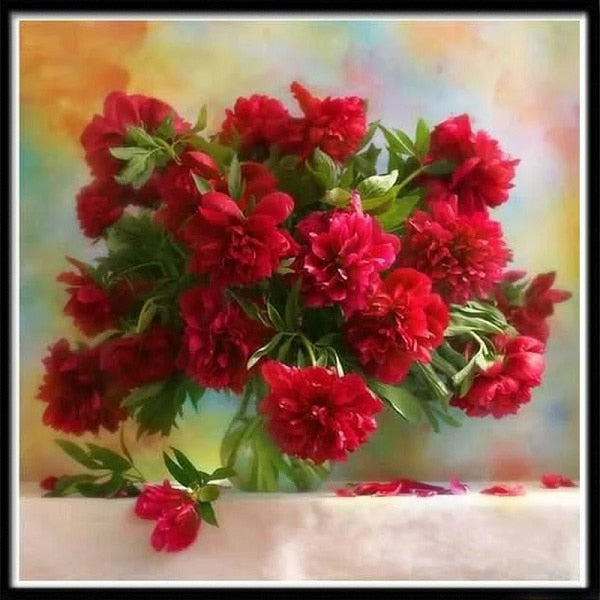 Quadro diamante fiori