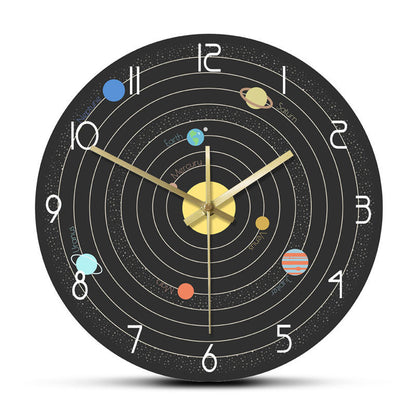 Orologio da parete Fiore ornamentale dorato