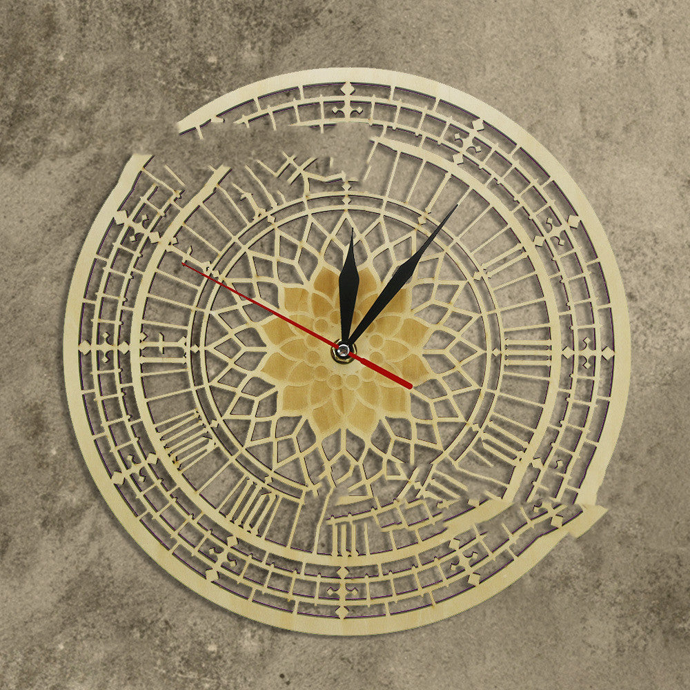 Orologio da parete Raggi sole cromato