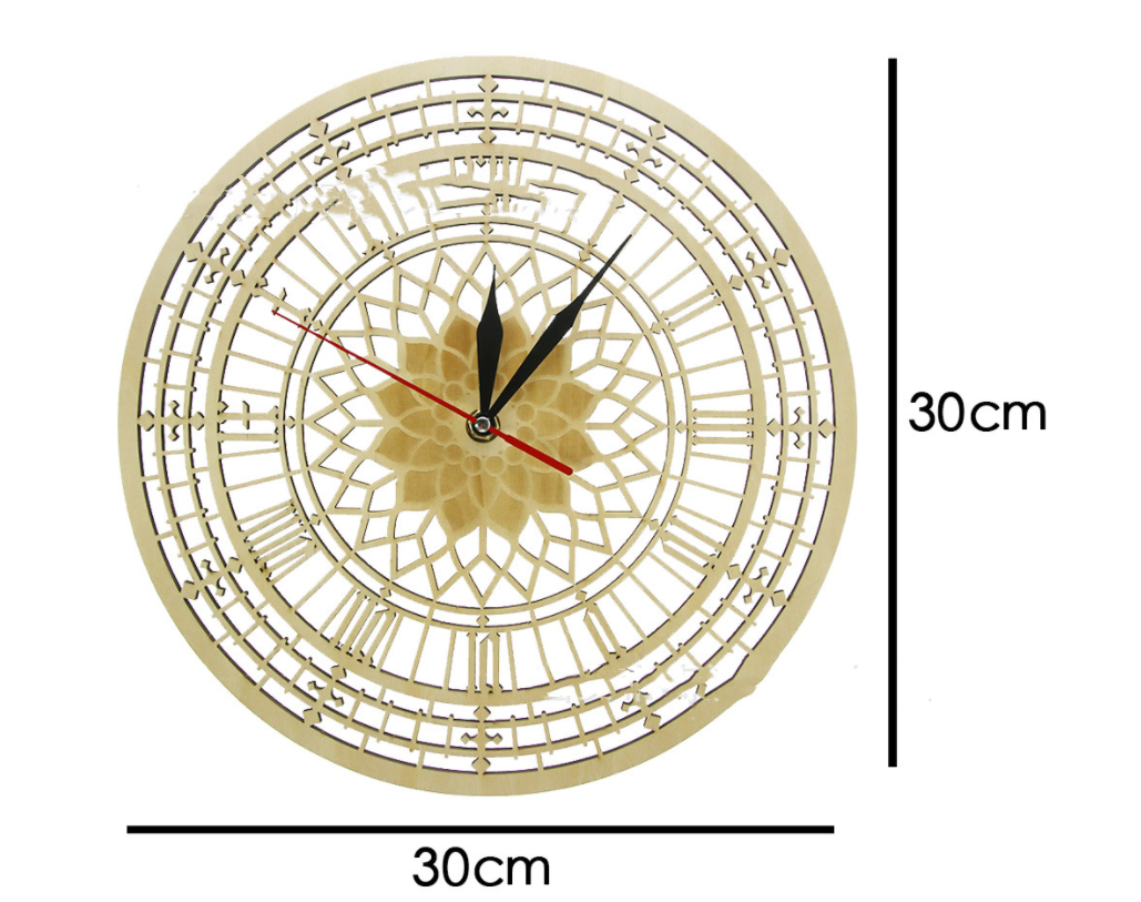 Orologio da parete Raggi sole cromato