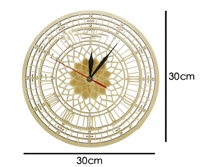 Orologio da parete Raggi sole cromato