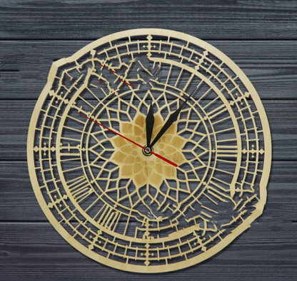 Orologio da parete Raggi sole cromato
