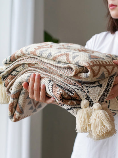 Tappezzeria lana boho intrecciata