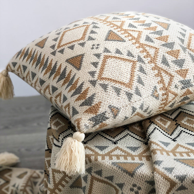 Tappezzeria lana boho intrecciata