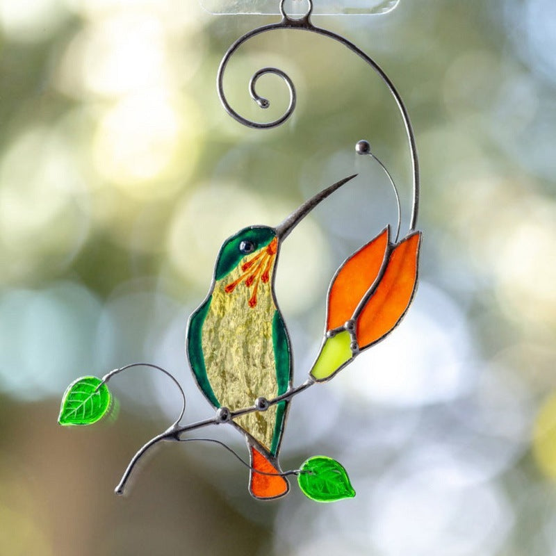 Ciondolo Colibri Vetro