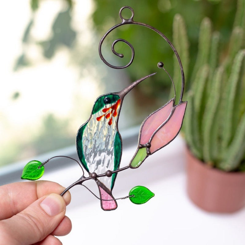 Ciondolo Colibri Vetro