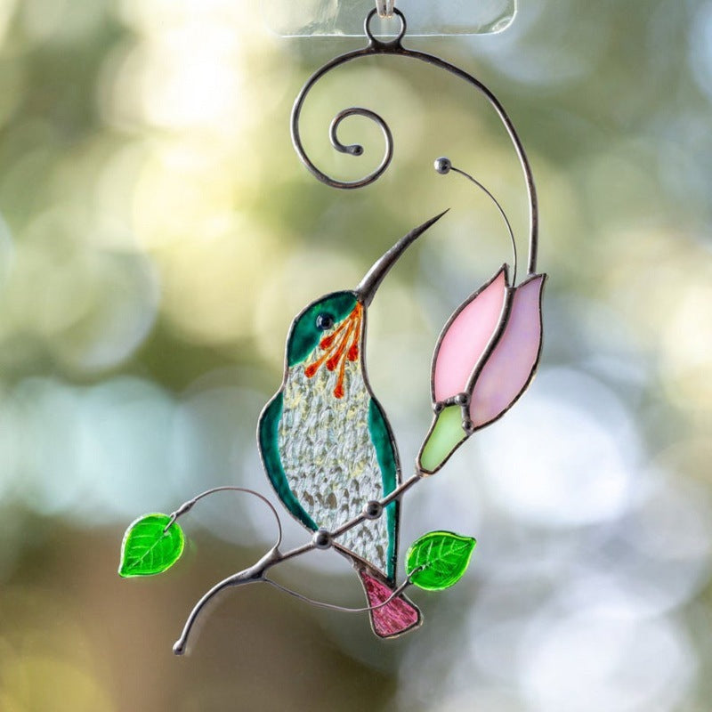 Ciondolo Colibri Vetro