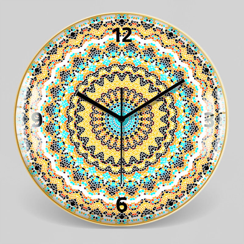 Orologio da parete Neon geometrico