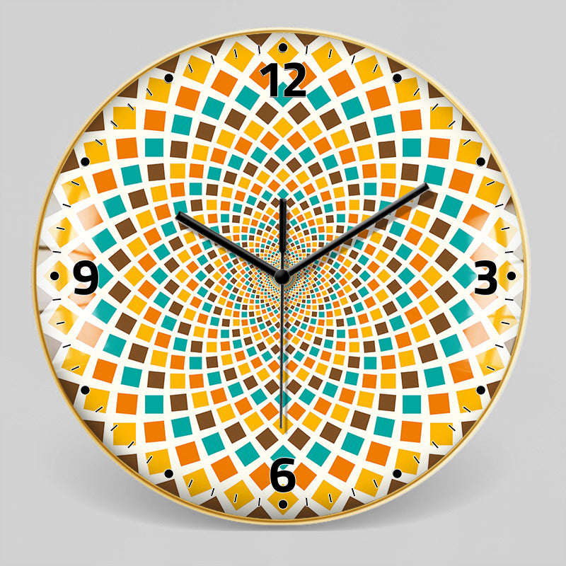 Orologio da parete Neon geometrico