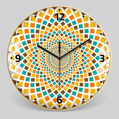 Orologio da parete Neon geometrico