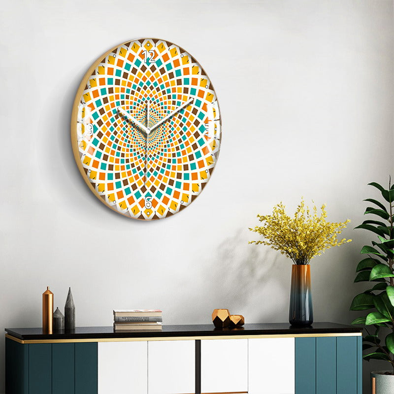 Orologio da parete Neon geometrico