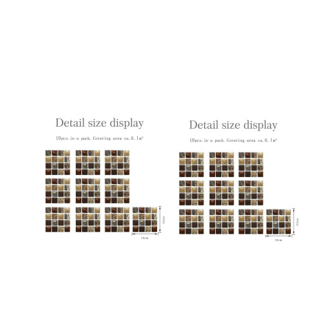 Adesivo murale mosaico 3D